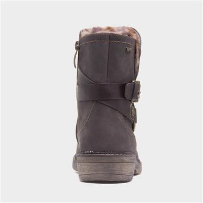 Clare Womens Brown Ankle Boot