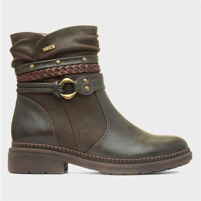 Soft Line Women's Green Nebraska Wide Fit Boot Size 38