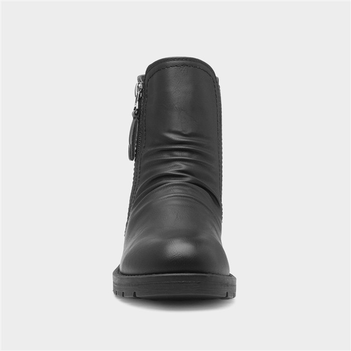 Stockholm Womens Black Ankle Boot