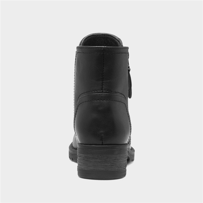 Stockholm Womens Black Ankle Boot