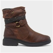 Soft Line Nebraska Womens Cognac Zip Up Boot (Click For Details)