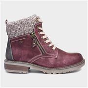 Relife Diane Womens Red Lace Up Ankle Boot (Click For Details)