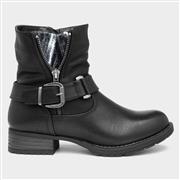 Lilley & Skinner Womens Buckled Black Ankle Boot (Click For Details)