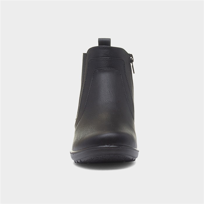 Penelope Womens Black Ankle Boot