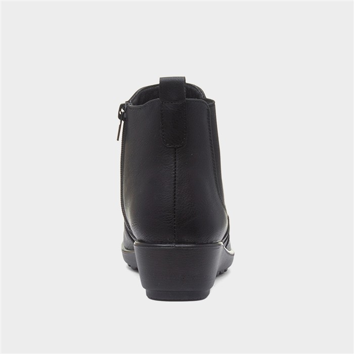 Penelope Womens Black Ankle Boot