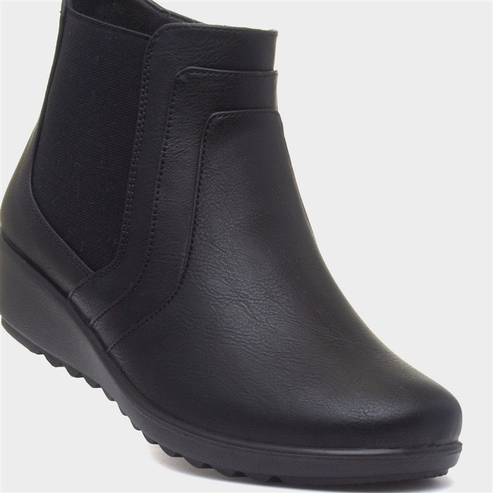 Penelope Womens Black Ankle Boot