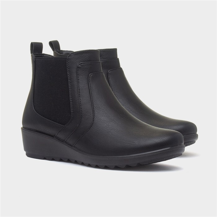 Penelope Womens Black Ankle Boot