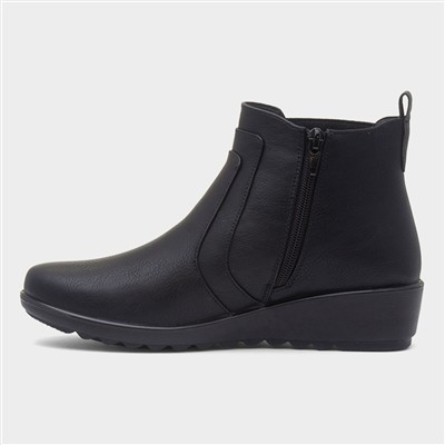 Penelope Womens Black Ankle Boot