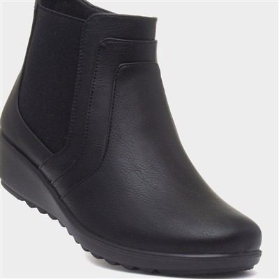 Penelope Womens Black Ankle Boot