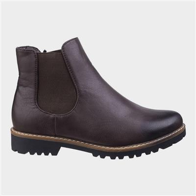 Womens Grace Chelsea Boot in Brown