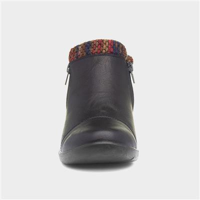 Grace Womens Navy Ankle Boots