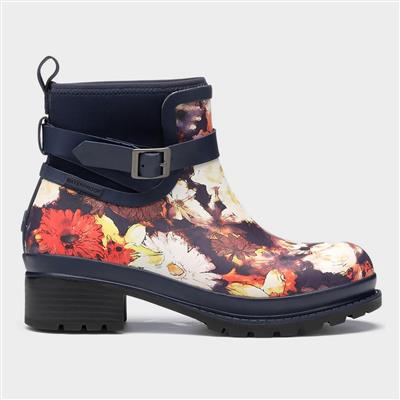 Liberty Rubber Ankle Womens Boots Blue