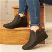 Cushion Walk Grace Womens Khaki Ankle Boot (Click For Details)
