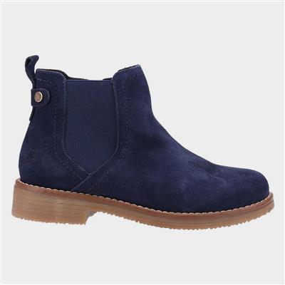 Maddy Womens Navy Suede Ankle Boot