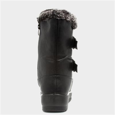 Womens Black Calf Boot