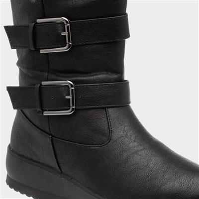 Womens Black Calf Boot