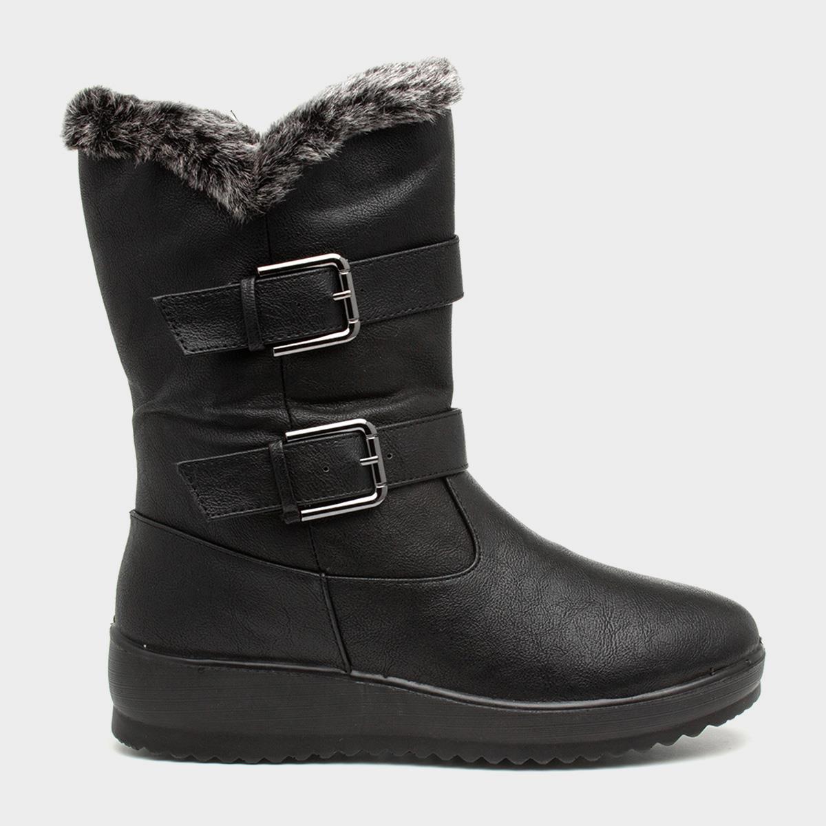 Womens Black Calf Boot