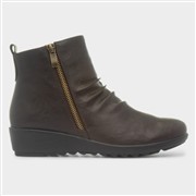 Cushion Walk Pearl Womens Brown Wedge Ankle Boot (Click For Details)