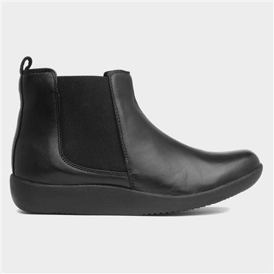Gerty Womens Black Leather Boot