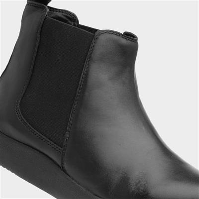 Gerty Womens Black Leather Boot