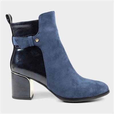 Laurenza Womens Navy Ankle Boot