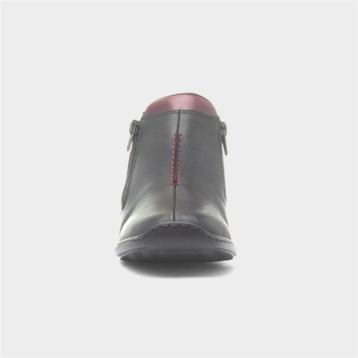 Hamburg Womens Black Leather Boot