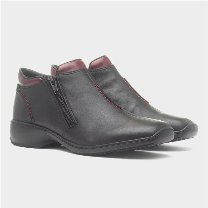 Hamburg Womens Black Leather Boot