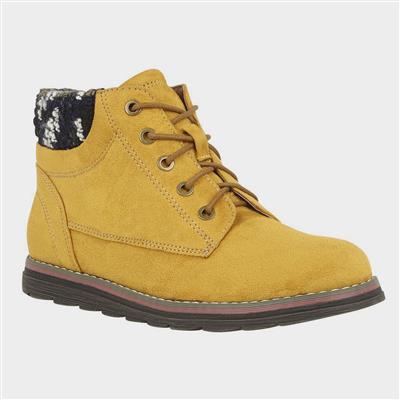 Sycamore Womens Mustard Ankle Boots