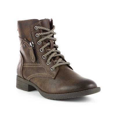 Womens Lace Up Brown Boot