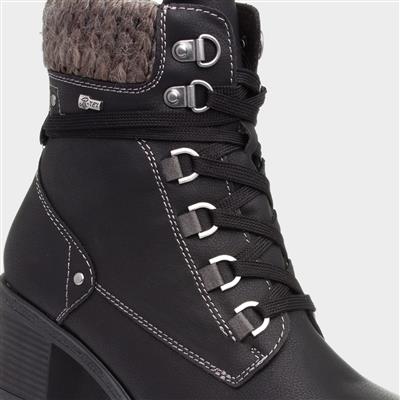 Stacey Womens Heeled Boot in Black