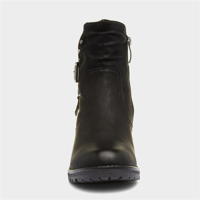 Tracey Womens Black Heeled Boot