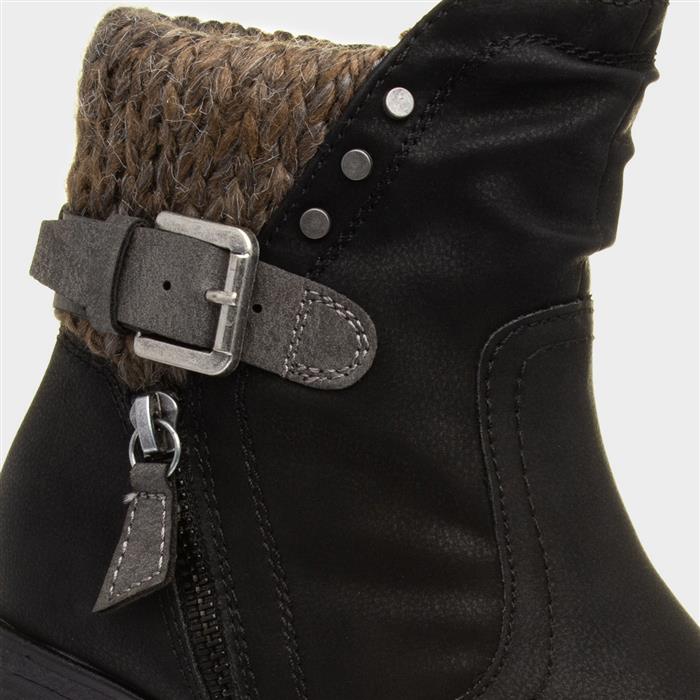 Tracey Womens Black Heeled Boot