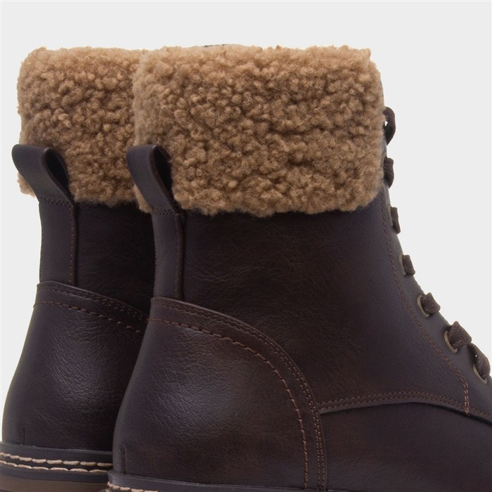 Skye Womens Brown Lace Up Boot