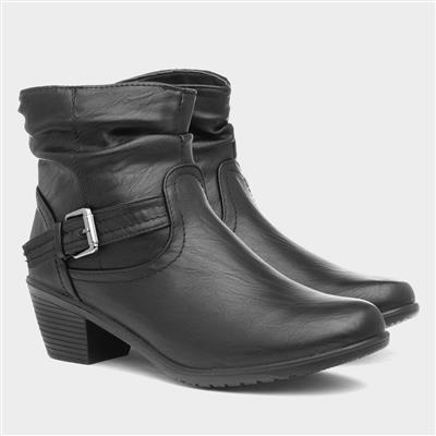 Annabelle Womens Black Ankle Boot