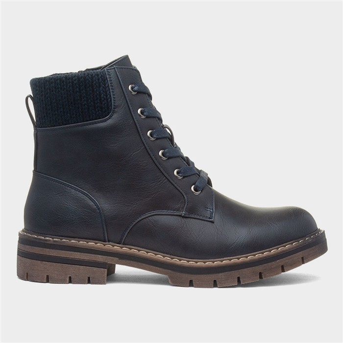 Iceland Womens Navy Ankle Boots