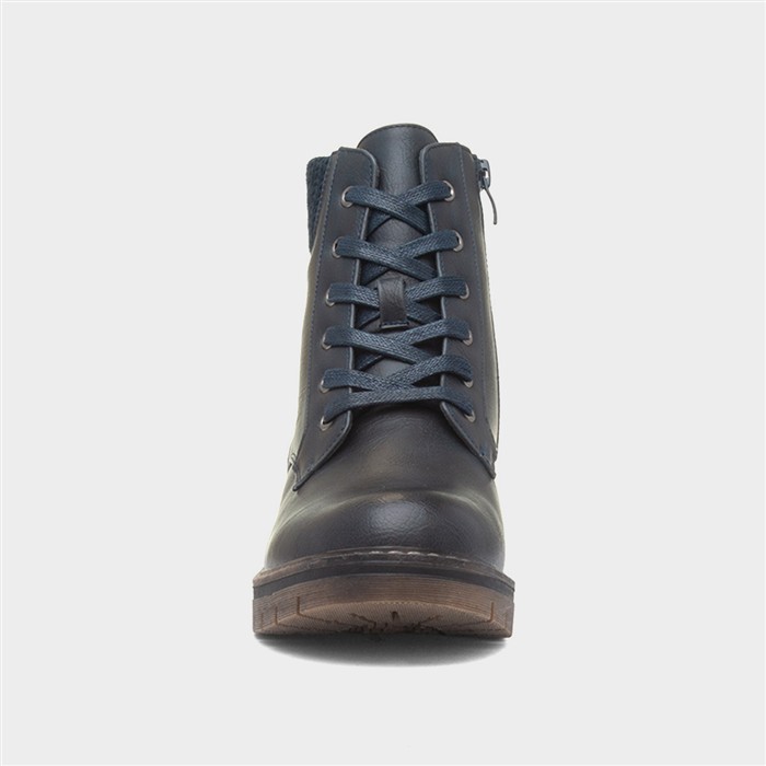 Iceland Womens Navy Ankle Boots