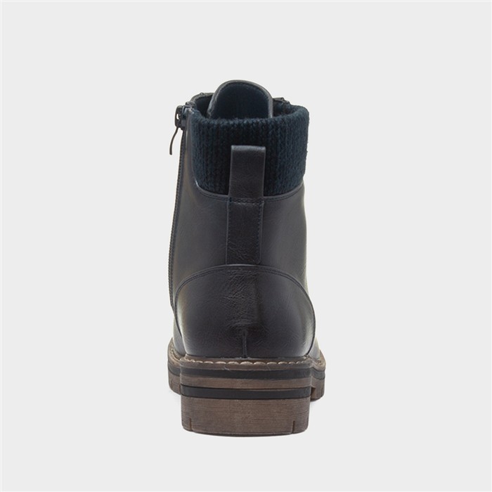 Iceland Womens Navy Ankle Boots