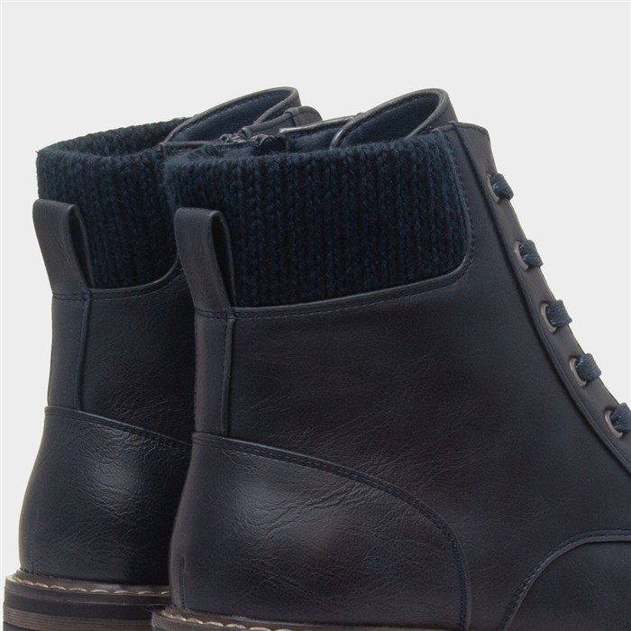 Iceland Womens Navy Ankle Boots
