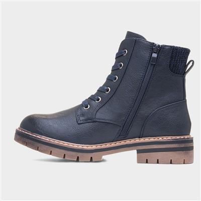 Iceland Womens Navy Ankle Boot