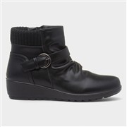 Softlites Womens Black Wedge Boots (Click For Details)