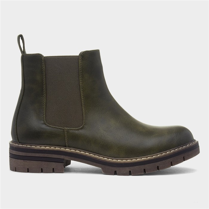 Finland Womens Olive Chelsea Boot