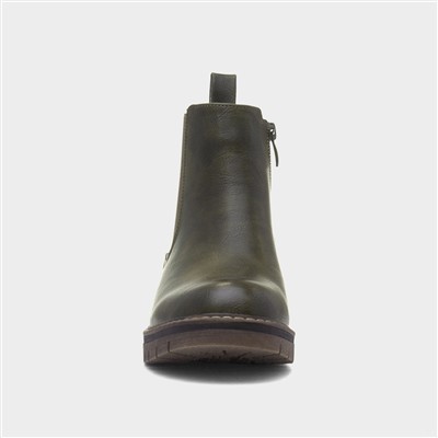 Finland Womens Olive Chelsea Boot