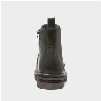 Finland Womens Olive Chelsea Boot
