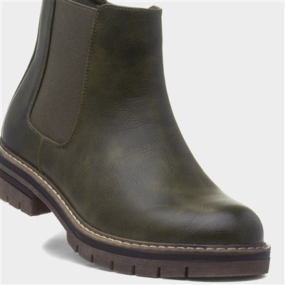 Finland Womens Olive Chelsea Boot