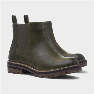 Finland Womens Olive Chelsea Boot