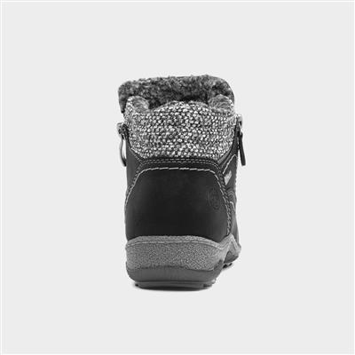 Alicia Womens Black Ankle Boot