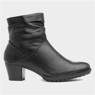 Nicole Womens Black Ankle Boot