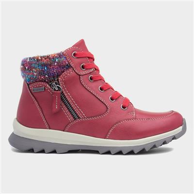 Buttermere Womens Red Ankle Boot