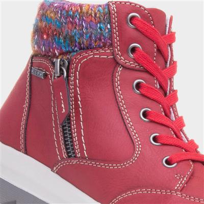Buttermere Womens Red Ankle Boot