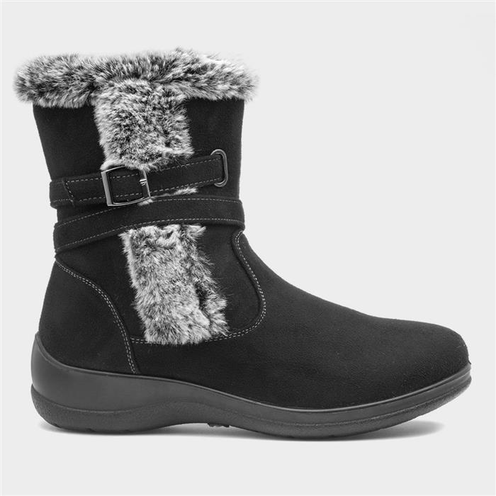 Womens Black Calf Boots